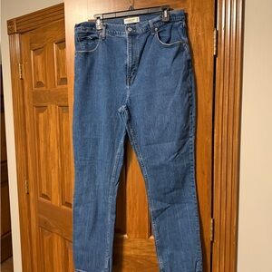 Abercrombie & Fitch 90’s Slim Straight Super High Rise Jeans Size 16/33 Curvy